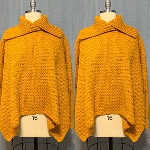 Handcrafted Crochet Poncho Sweater